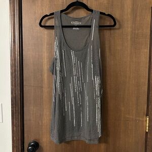 Maurices Gray Studded Tank Top